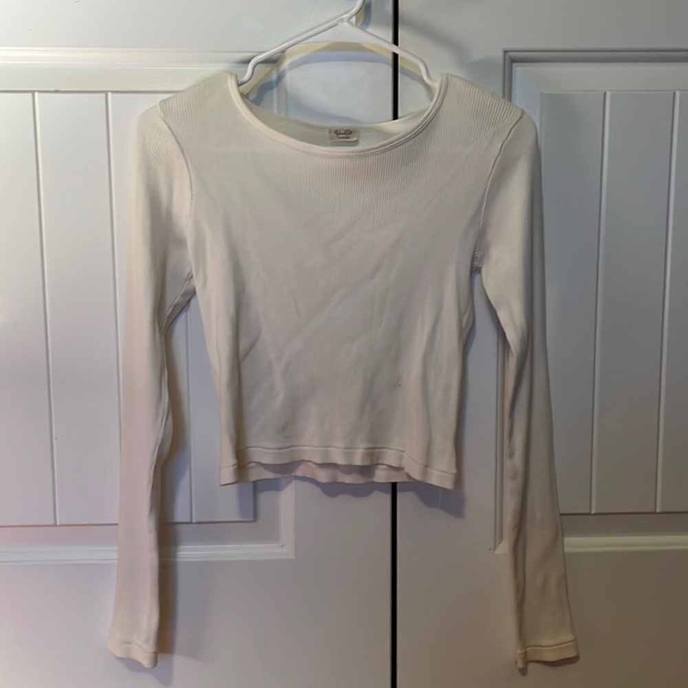Brandy Melville white long sleeve, one size